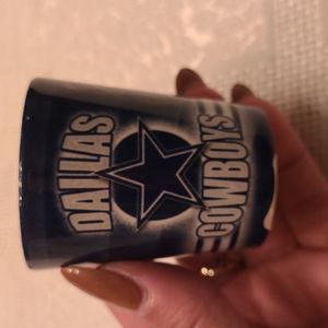 Signed Dallas Cowboys shotglass